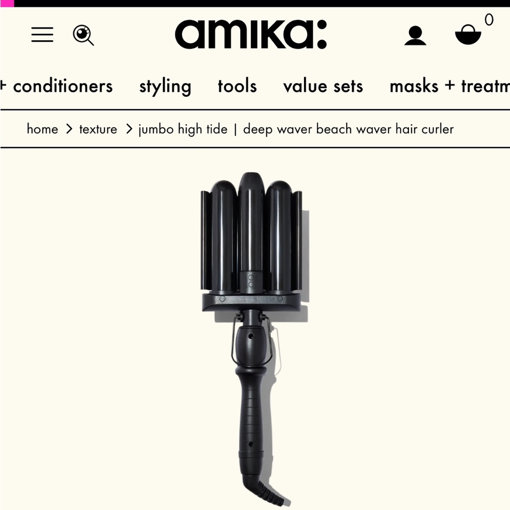 New in box Amika jumbo high tide beach waver